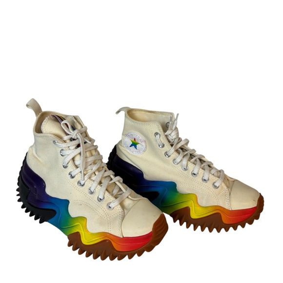 Converse Run Star Motion Platform High Top Pride Sneakers Shoes Men’s Size 8 - Picture 3 of 7